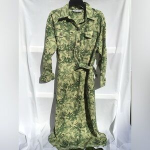 Zara Long Green Dress